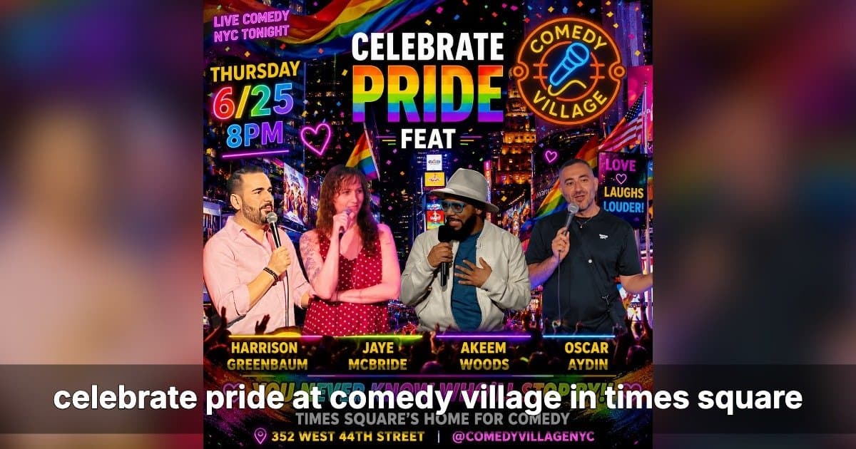 Pride Comedy Nights Light Up Times Square This June