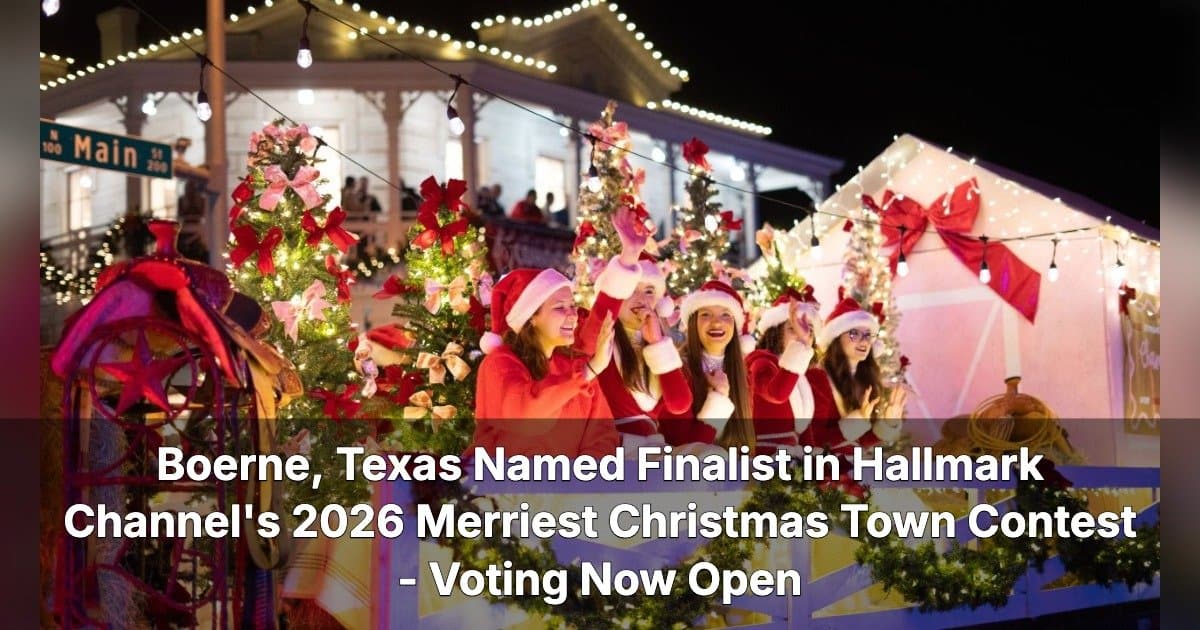Boerne Named Finalist in Hallmark's Merriest Christmas Town
